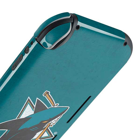 NHL San Jose Sharks Distressed Nintendo Switch Lite Skin